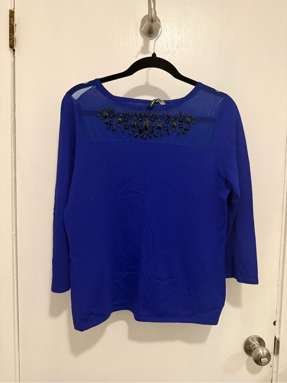 Cable & Gauge Royal blue blouse size s/m